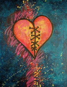 230x300 Broken Heart Paintings Fine Art America - Heartbroken Painting