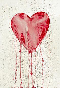 236x346 Broken Heart By Bambr On Crimson - Heartbroken Painting