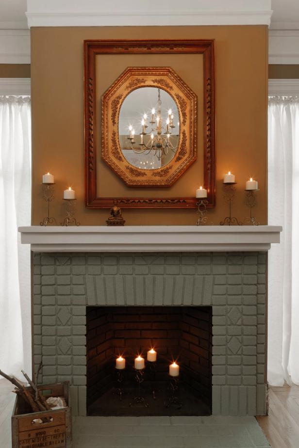 616x924 Painted Brick Fireplace Makeover How Tos Diy - Hearth Painting