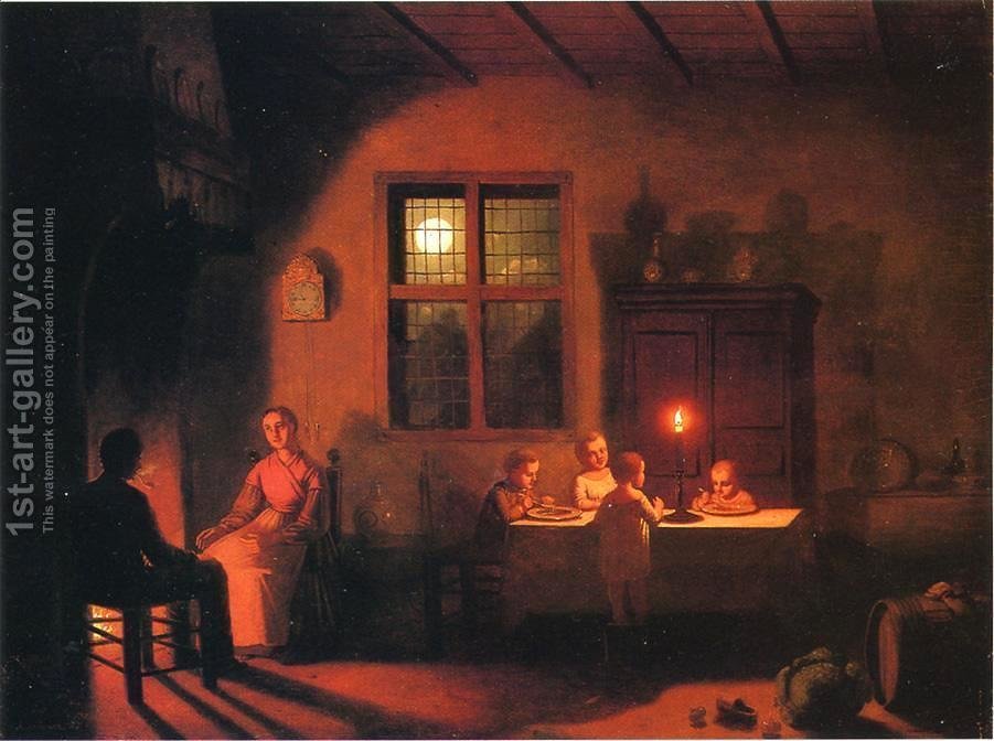 901x672 Warmth Of The Hearth Johann Mongels Culverhouse Reproduction 1st - Hearth Painting