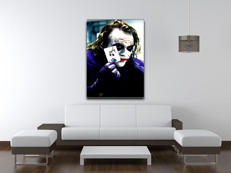 Heath Ledger Joker Canvas Painting at PaintingValley.com | Explore ...