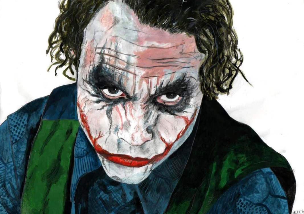 Heath Ledger Joker Painting at PaintingValley.com | Explore collection ...