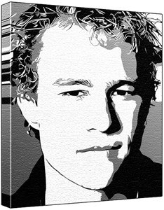 234x300 Heath Ledger Pop Art Painting (100% Original Painting. Not A Print - Heath Ledger Painting