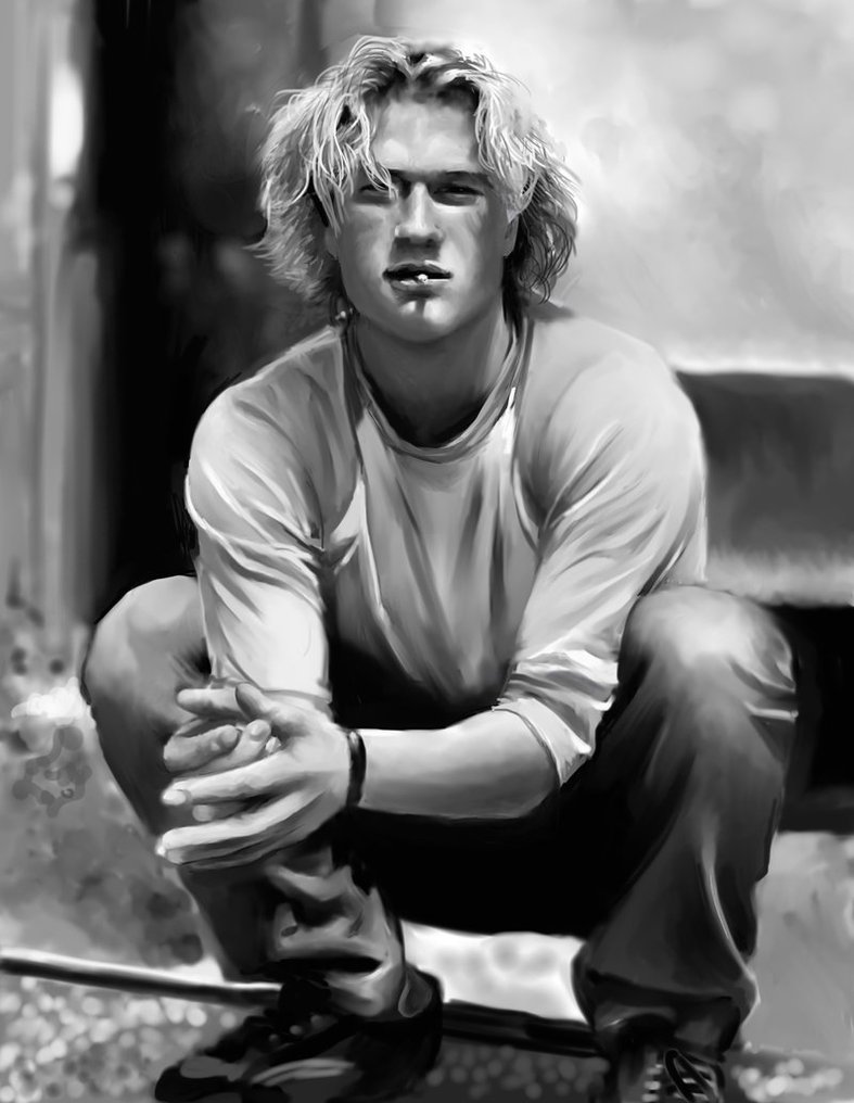 787x1016 Heath Ledger Painting By Szikee - Heath Ledger Painting