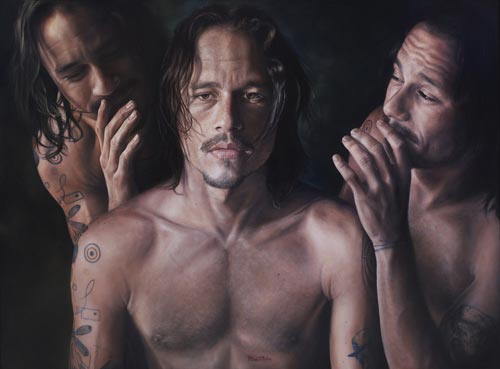 500x369 Vincent Fantauzzo Heath Archibald Prize 2008 Art Gallery Nsw - Heath Ledger Painting