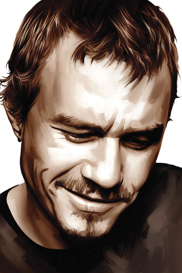 600x900 Heath Ledgerrtwork Painting By Sheraz - Heath Ledger Painting
