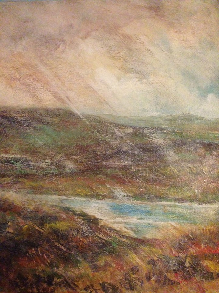 720x960 Heather Paintings Contemporary English Landscape Painting Nina - Heather Painting