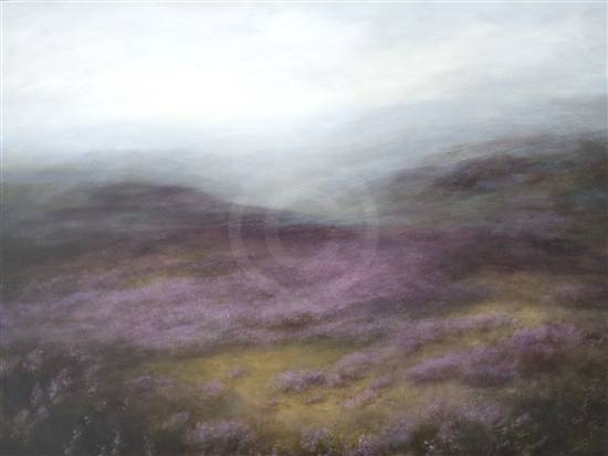 550x413 Ilkley Moor Heather - Heather Painting