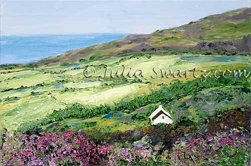 500x331 Julia Swartz Fine Art Gallery Hills Of Heather - Heather Painting