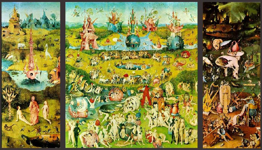 917x526 Heaven And Hell Painting The Garden Of Earthly Delights 1510 - Heaven And Hell Painting
