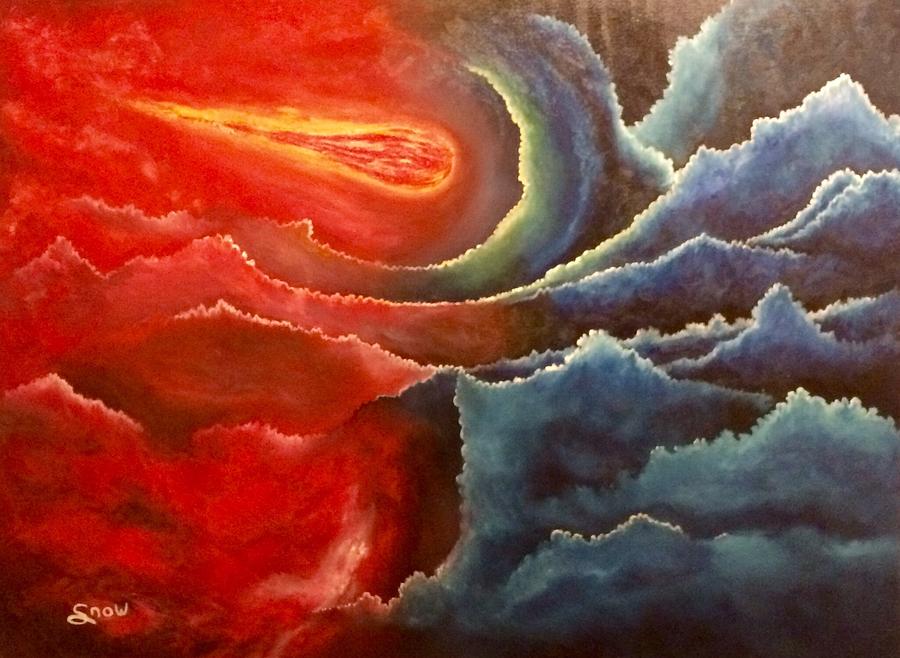 900x658 Heaven And Hell Painting By Steven Snow - Heaven And Hell Painting