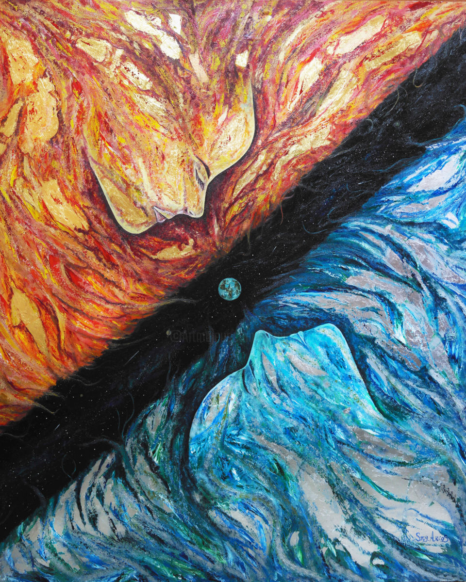 960x1200 Heaven And Hell (Sergio Arcos) - Heaven And Hell Painting