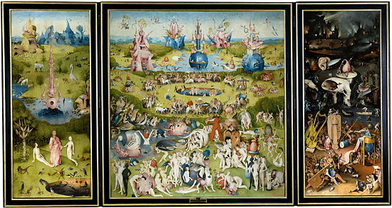 550x293 The Garden Of Earthly Delights - Heaven And Hell Painting