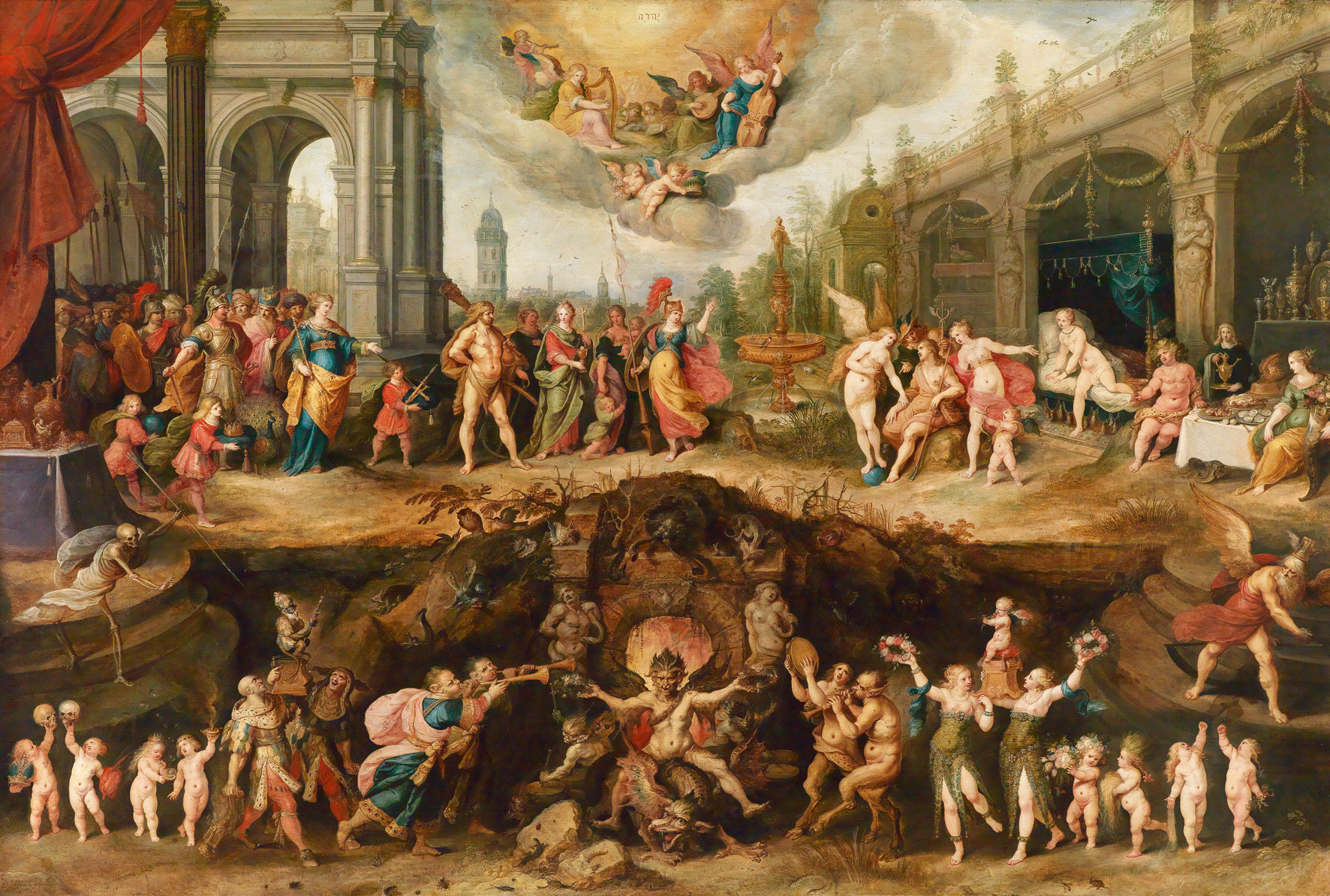 1772x1194 New Research Shows Hell May Be - Heaven Hell Painting