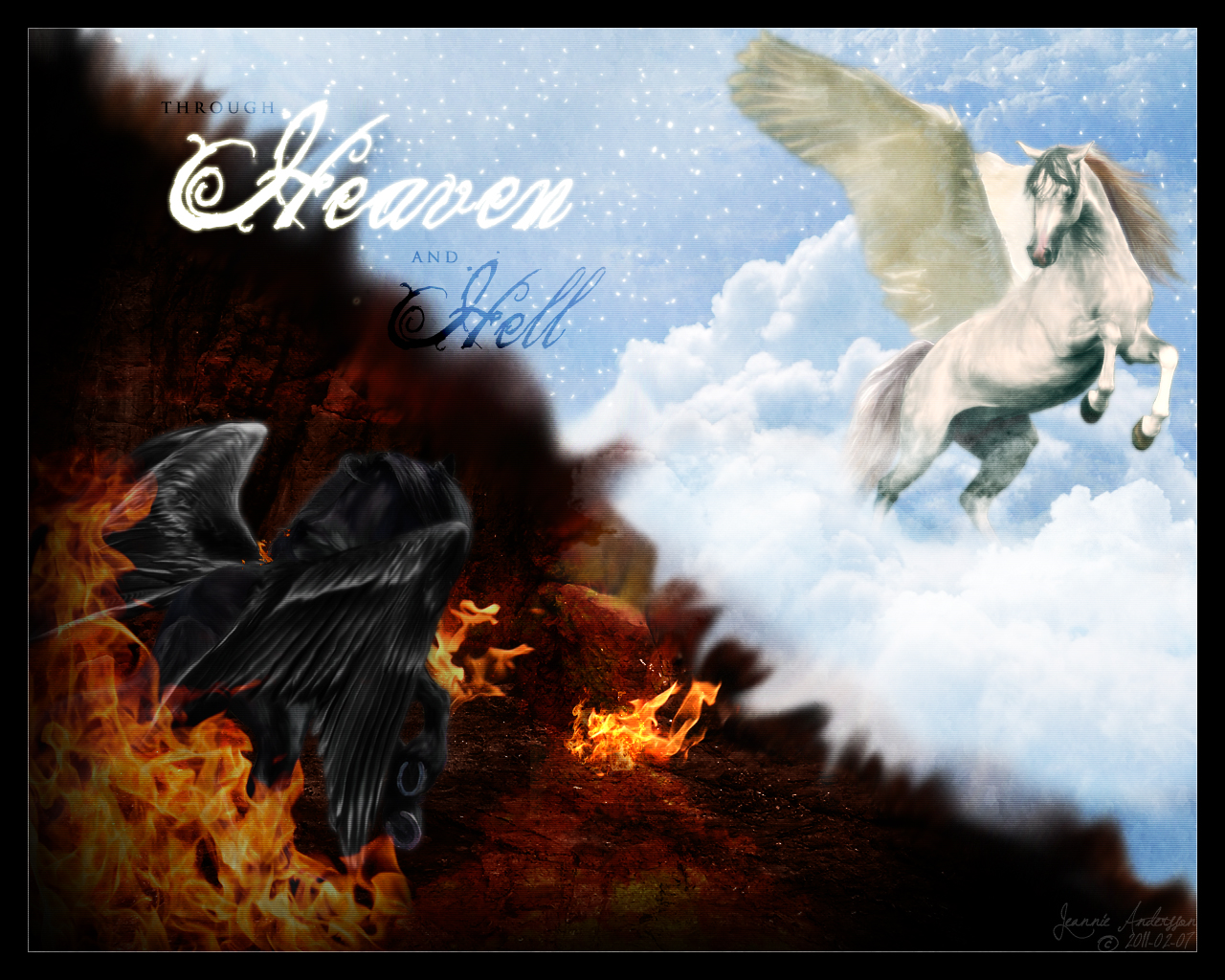 1280x1024 Heaven Vs Hell Term Paper Writing Service Vicourseworkivzh - Heaven Vs Hell Painting