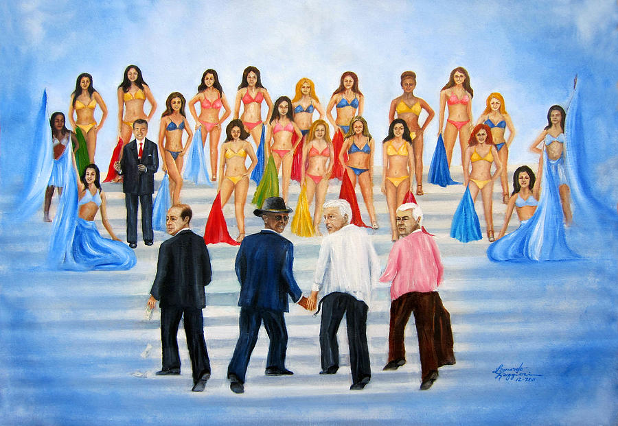 900x621 Heavenly Bodies Painting By Leonardo Ruggieri - Heavenly Painting