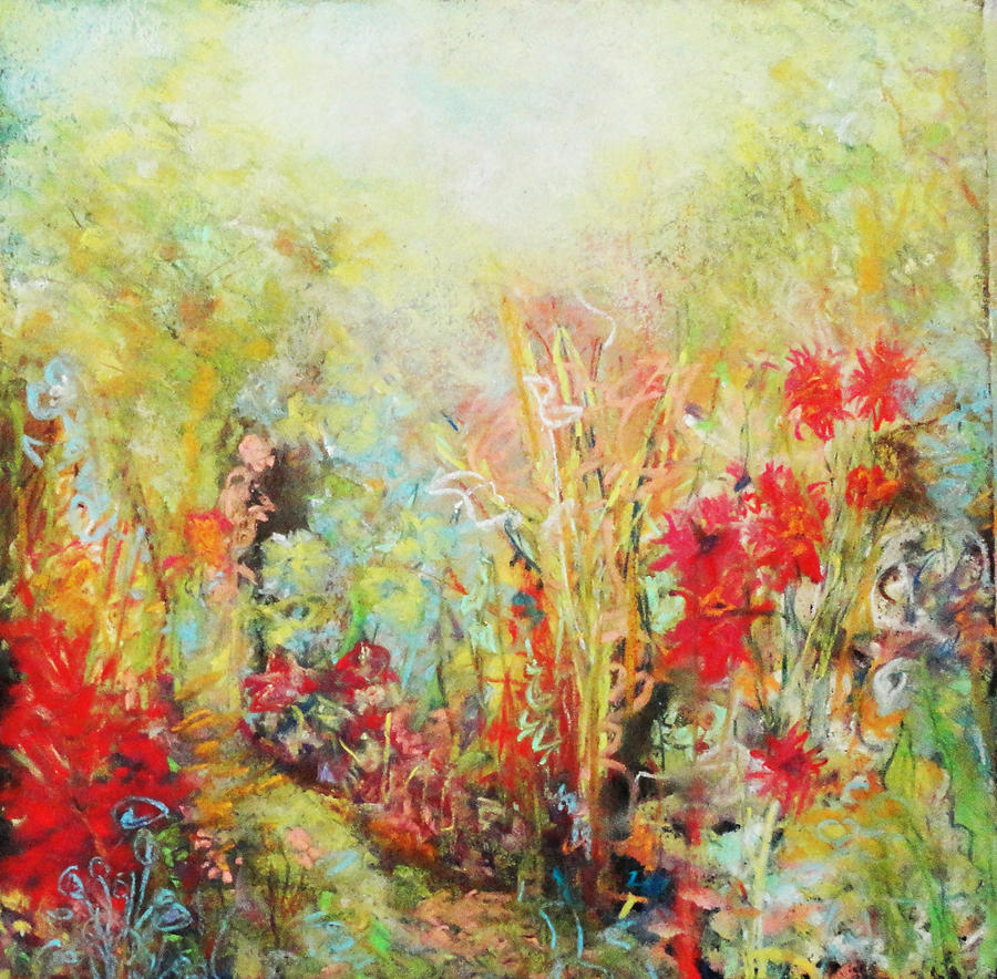 900x884 Heavenly Garden Painting By Katie Black - Heavenly Painting
