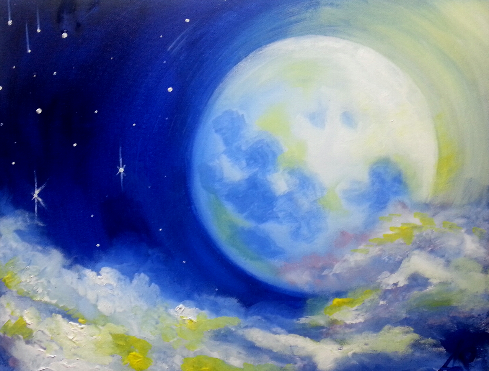 Painted moon