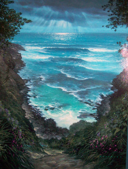422x559 Heavenly View 2004 By Walfrido Garcia - Heavenly Painting