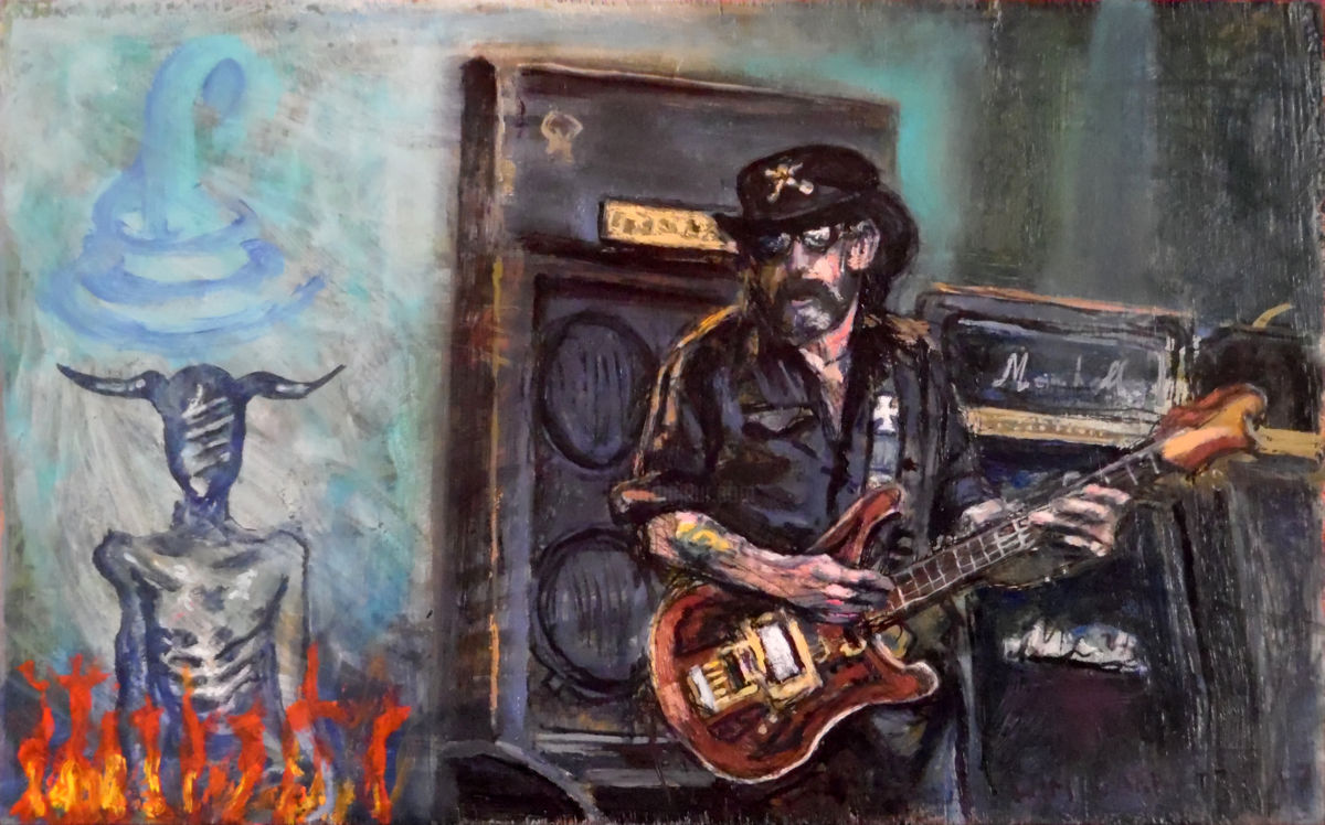 1200x748 Lemmy , Dancing With The Devil (Wim Carrette) - Heavy Metal Painting