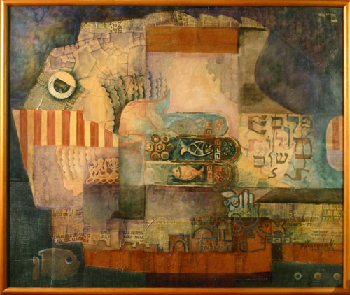 500x422 The Jewish Amp Contemporary Art Of Bernard Korzeniak In Florida - Hebrew Painting