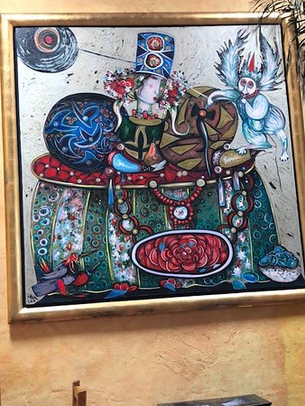 338x450 Toller Cranston Painting - Hecho En Mexico Painting