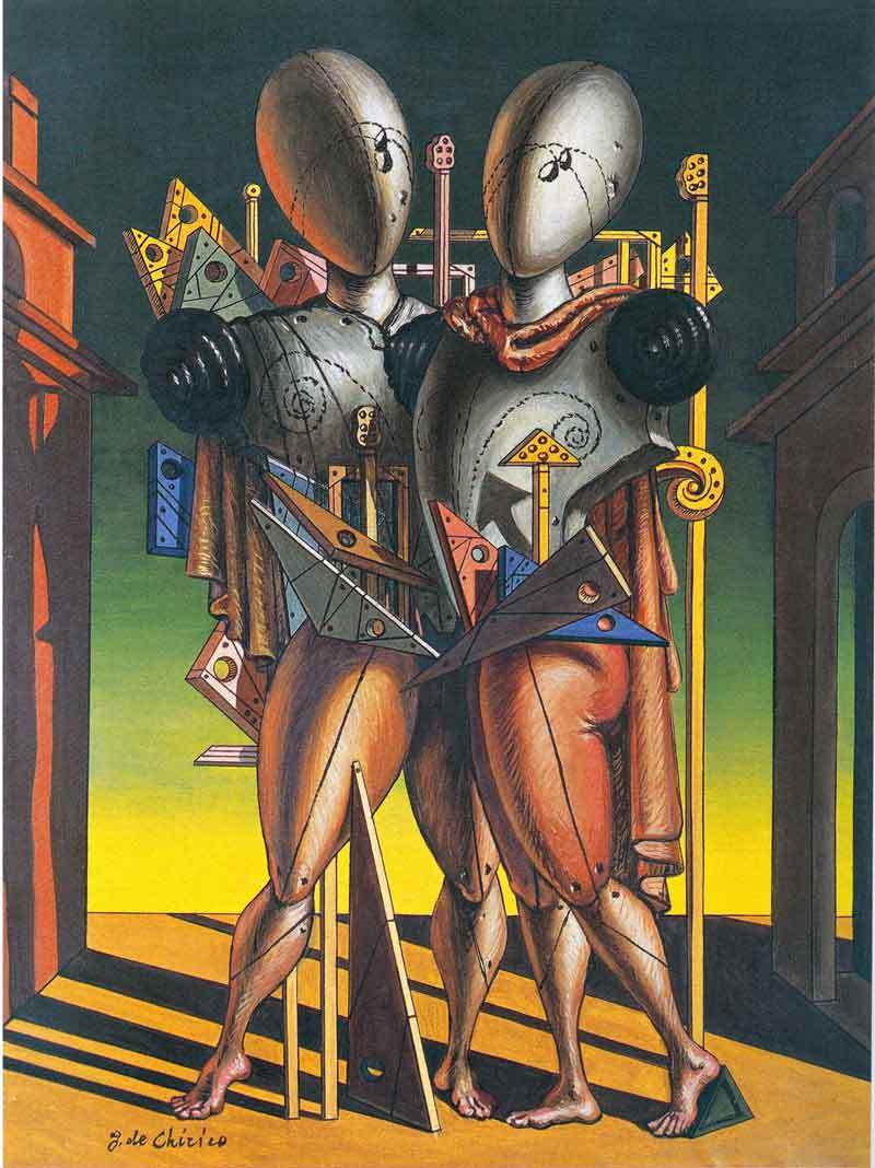 800x1068 Artwork By Giorgio De Chirico - Hector And Andromache Painting