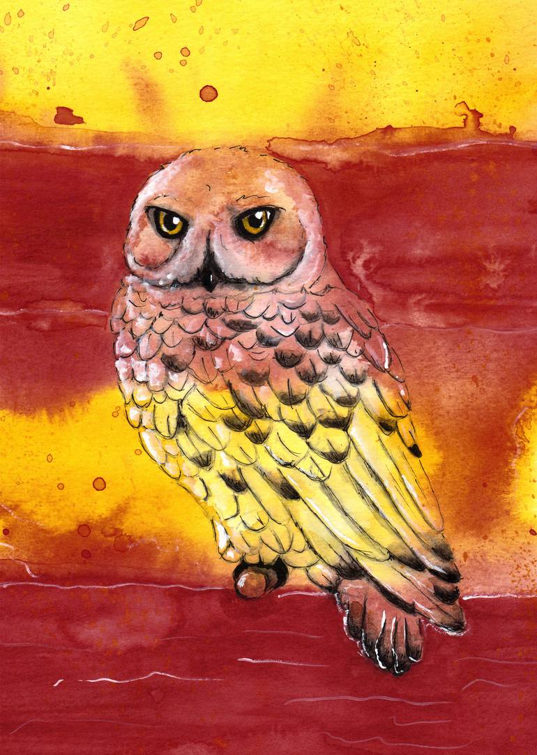 770x1083 Saatchi Art Hedwig Painting By Kasia Blanchard - Hedwig Painting