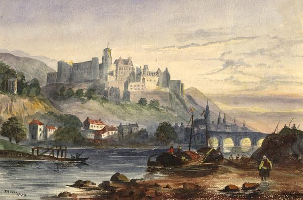 600x397 J. Hoyes, Heidelberg Castle, Germany - Heidelberg Painting