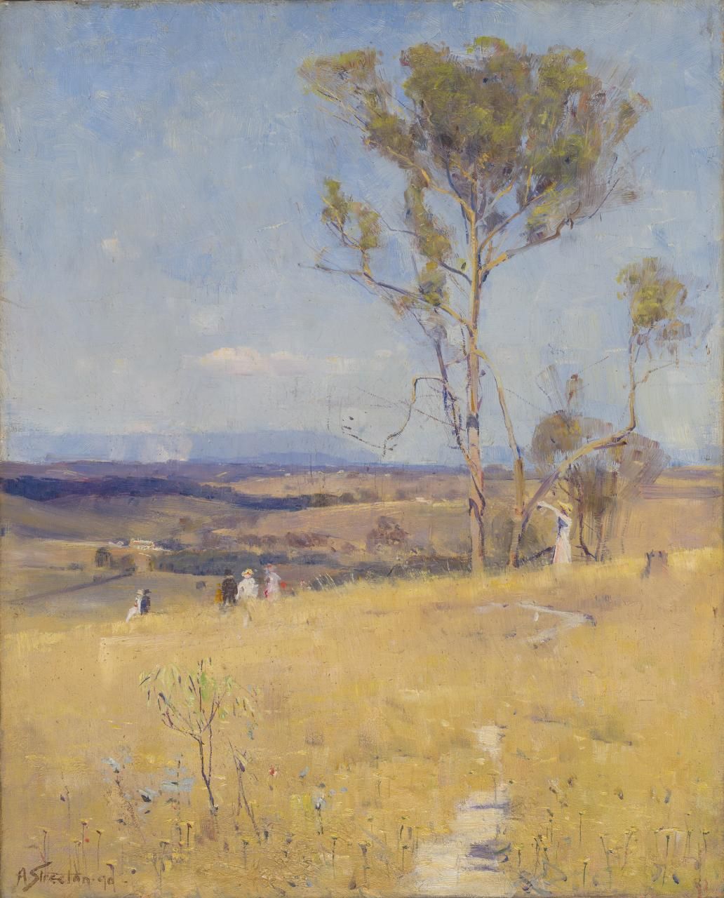 1032x1280 Near Heidelberg, Arthur Streeton, 1890 Artist Sir Arthur - Heidelberg Painting