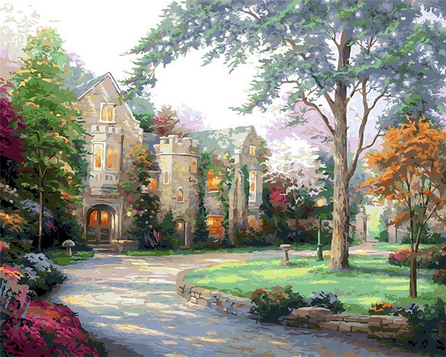 640x512 No Frame Heidelberg City Diy Digital Painting By Numbers Acrylic - Heidelberg Painting