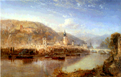 424x271 Graphic Art Heidelberg And The Pfalz Region - Heidelberg Painting