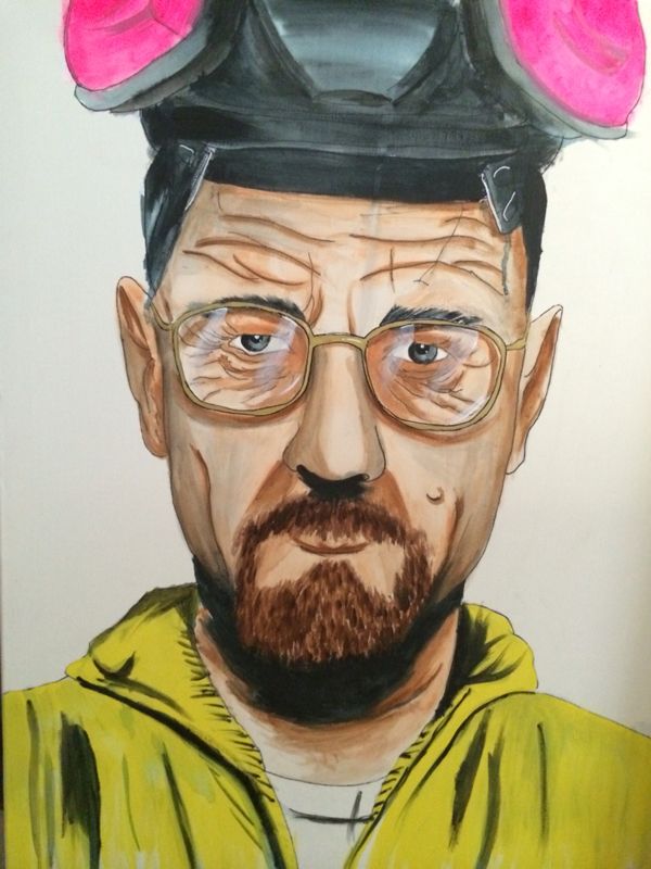 600x800 Heisenberg Painting On Behance By Art Warriors The Art Warriors - Heisenberg Painting