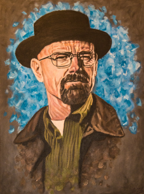 482x650 Heisenberg Signed Print Craig Mahoney Art Online Store - Heisenberg Painting