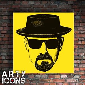 300x300 Superb 100% Hand Painted Painting Of Breaking Bad Heisenberg - Heisenberg Painting