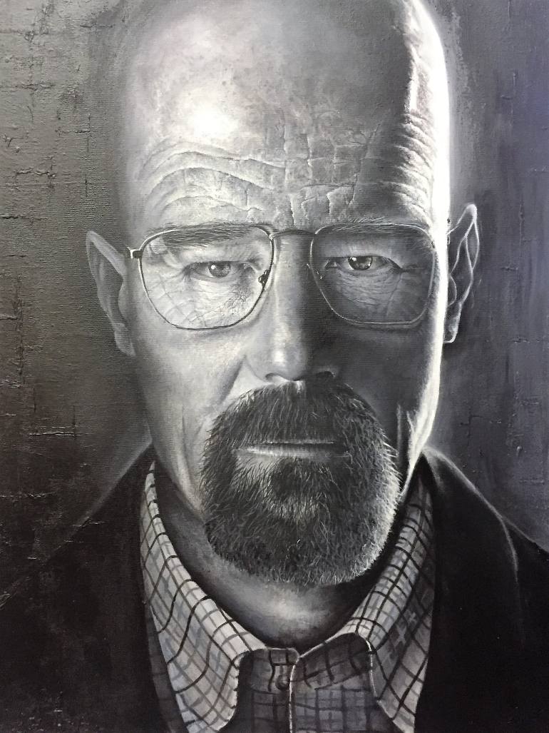 770x1027 Saatchi Art Heisenberg Painting By Kambei Mifune - Heisenberg Painting