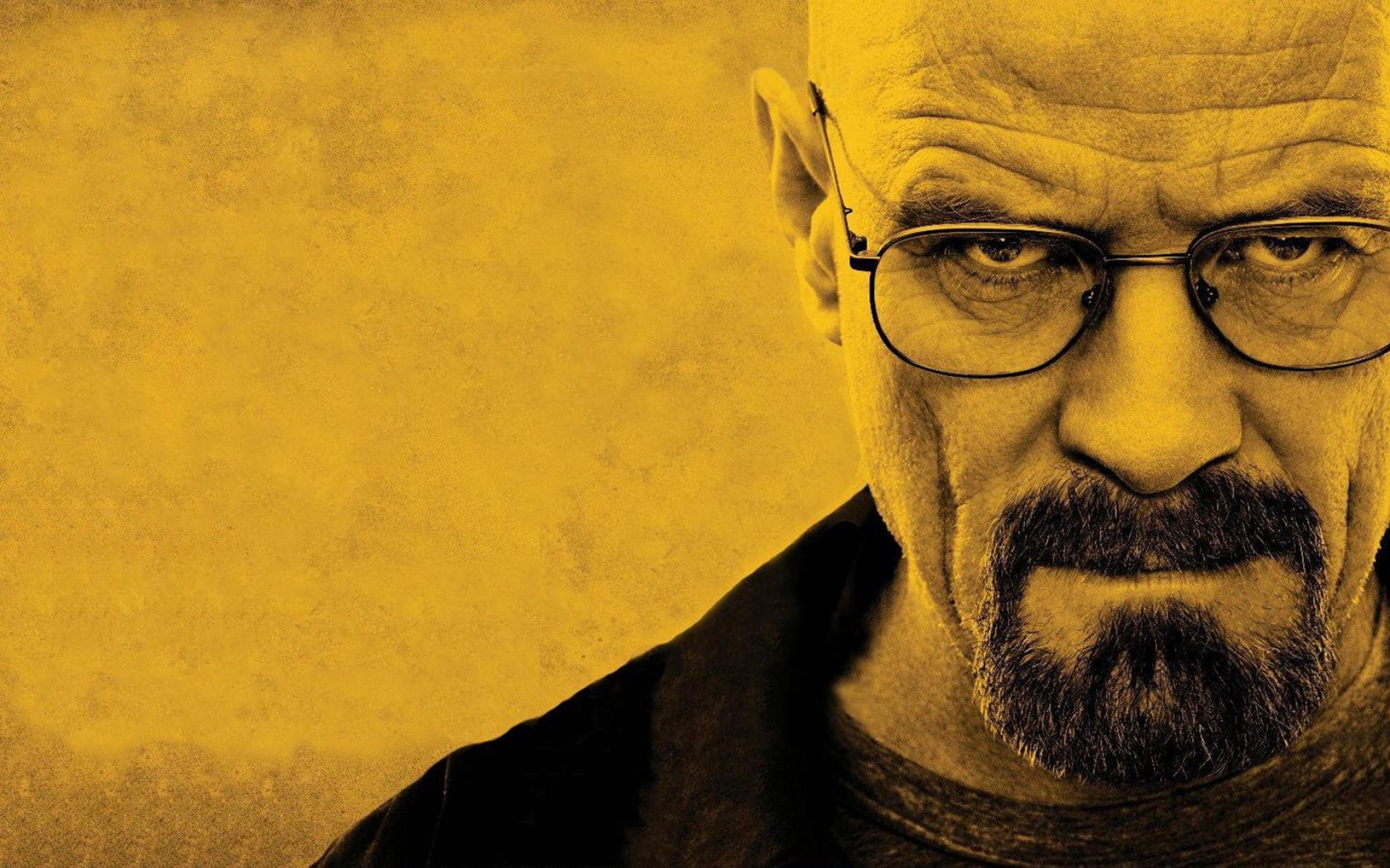 1920x1200 Wallpaper Painting, Portrait, Glasses, Yellow, Walter White - Heisenberg Painting