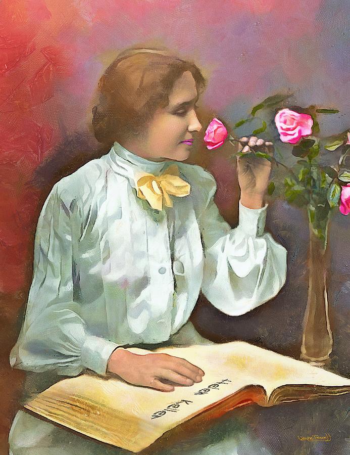 693x900 Helen Keller - Helen Keller Painting