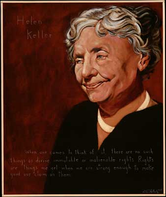 338x400 Helen Keller Americans Who Tell The Truth - Helen Keller Painting