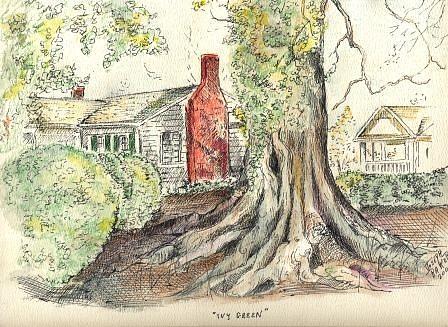 448x327 Helen Keller Home Ivy Green Painting By Joseph Baker - Helen Keller Painting