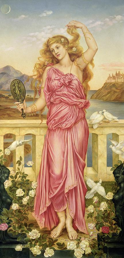 432x900 Helen Of Troy Painting By Evelyn De Morgan - Helen Of Troy Painting