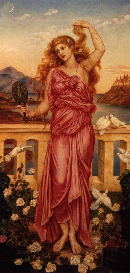 450x943 Helen Of Troy Evelyn De Morgan Wine Harlots - Helen Of Troy Painting