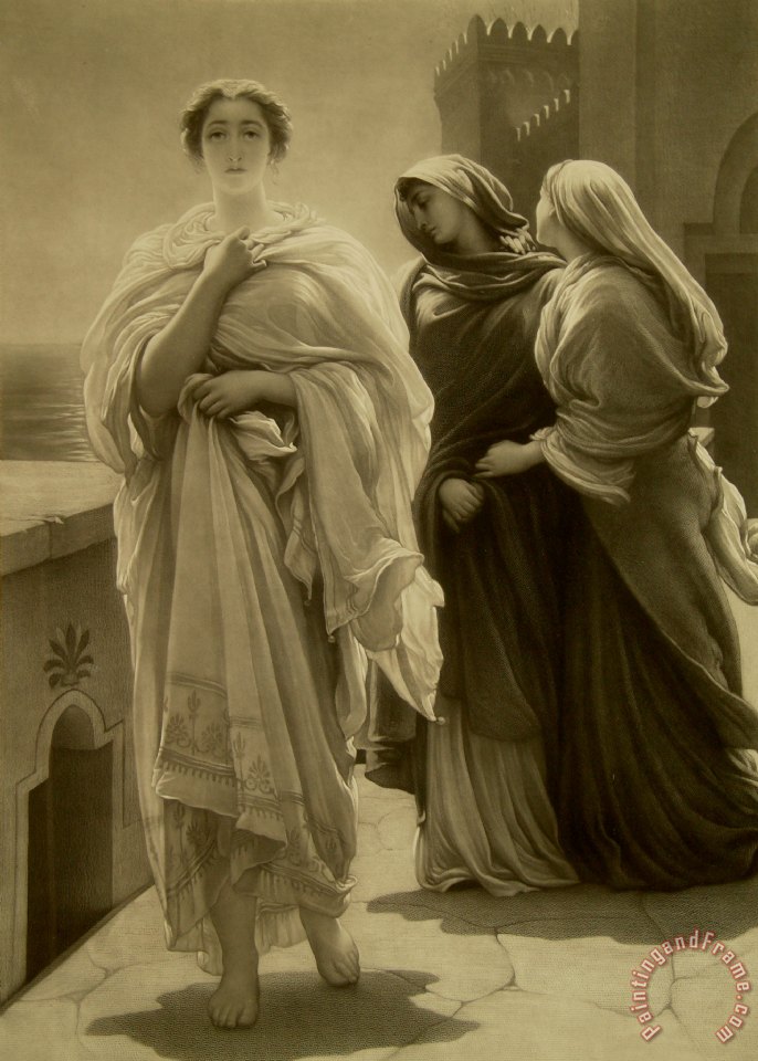 686x960 Frederic Leighton Helen Of Troy Painting - Helen Of Troy Painting