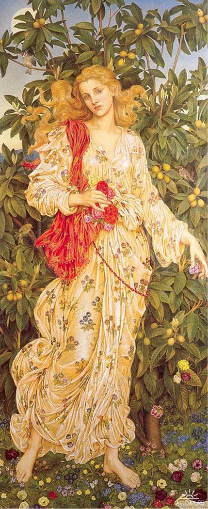 429x1050 Flora - Helen Of Troy Painting Evelyn De Morgan