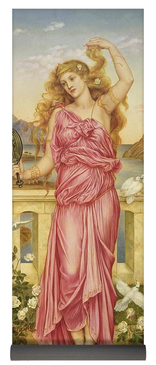 500x1171 Helen Of Troy Yoga Mat For Sale By Evelyn De Morgan - Helen Of Troy Painting Evelyn De Morgan