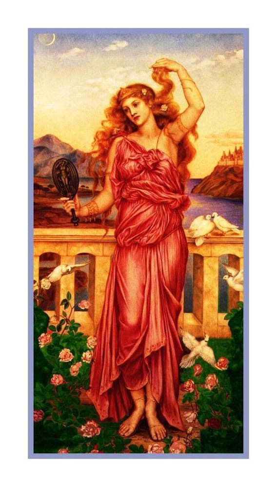 568x1000 New Pre Raphaelite Evelyn Demorgan Helen Of Troy Counted Cross - Helen Of Troy Painting Evelyn De Morgan