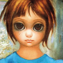 240x240 Interview Tim Burton Talks Big Eyes, Margaret Keane, And More - Helena Bonham Carter Keane Painting