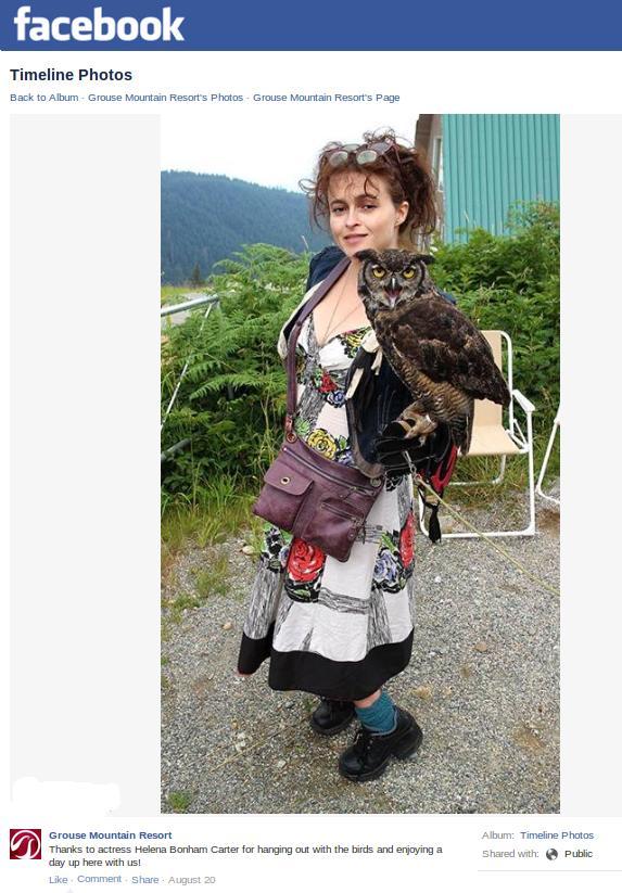 573x823 Your Shoot Grouse Mountain Resort Hosts Helena Bonham Carter - Helena Bonham Carter Keane Painting