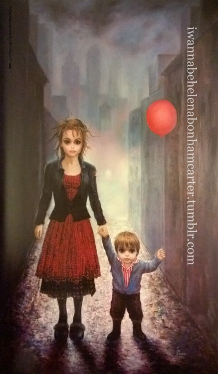 437x750 Iwannabehelenabonhamcarter A Commission Of Helena Bonham Carter - Helena Bonham Carter Keane Painting