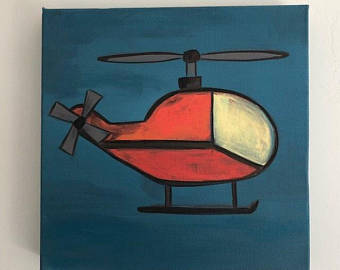 340x270 Helicopter Painting Etsy - Helicopter Painting